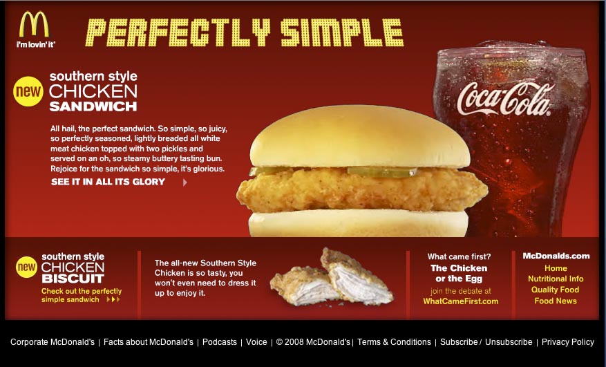 マクドナルドグアムのサザンスタイルチキン